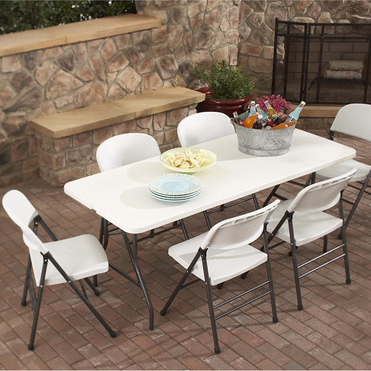 Folding table 2025 and chairs wayfair